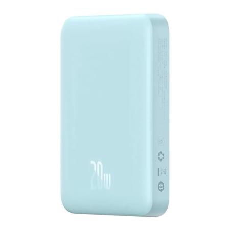 Внешний аккумулятор Baseus Magnetic Wireless Charging power bank с поддержкой беспроводной зарядки 10000mAh 20W (PPCXM10) Голубой