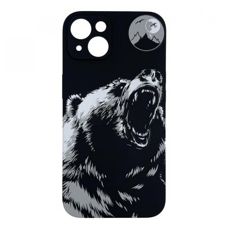 Чехол для iPhone 13 LUXO Super slim creative TPU с рисунком Медведь Чехол для iPhone 13 LUXO Super slim creative TPU с рисунком Медведь