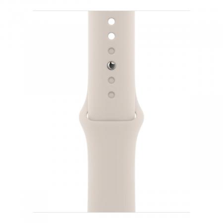 Apple Watch SE (2022), 40 мм корпус из алюминия цвета «Starlight», ремешок Sport Band размера S/M цвета «Starlight» Apple Watch SE (2022), 40 мм корпус из алюминия цвета «Starlight», ремешок Sport Band размера S/M цвета «Starlight»