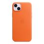 Чехол Leather Case MagSafe для Apple iPhone 14 Plus «Orange» Чехол Leather Case MagSafe для Apple iPhone 14 Plus «Orange»