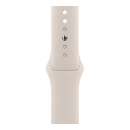 Apple Watch SE (2023), 40 мм корпус из алюминия цвета «Starlight», ремешок Sport Band размера M/L цвета «Starlight»