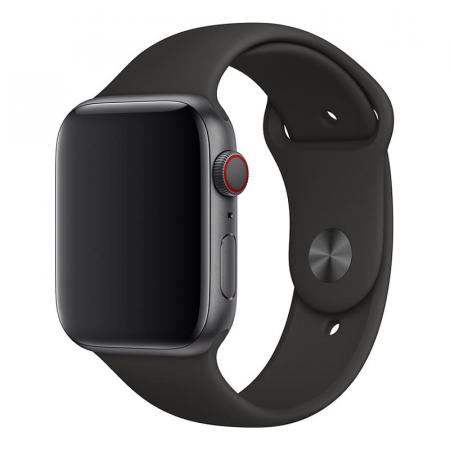 Силиконовый ремешок COTEetCI Silicone Sport Band для Apple Watch 38/40 мм Black, черный